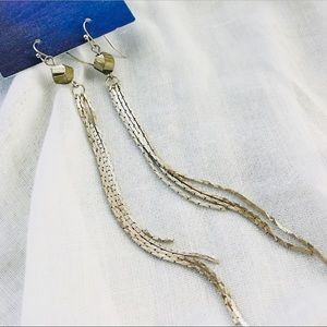 Urban Outfitters Nightfall Silver Chained Earrings